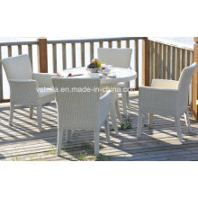 PU Leather Rattan Dining Set Garden Set